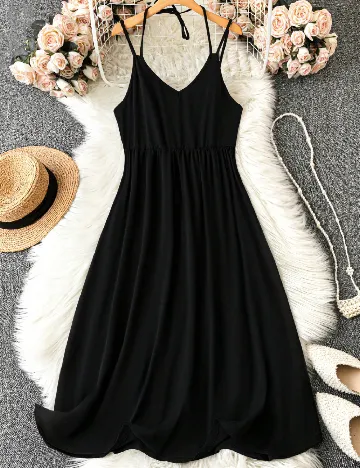 Rochie medie SHEIN CURVE, negru