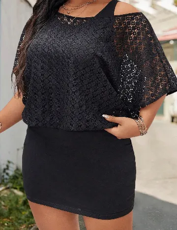 Rochie scurta SHEIN CURVE, negru