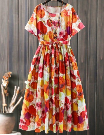 Rochie lunga SHEIN CURVE, mix culori