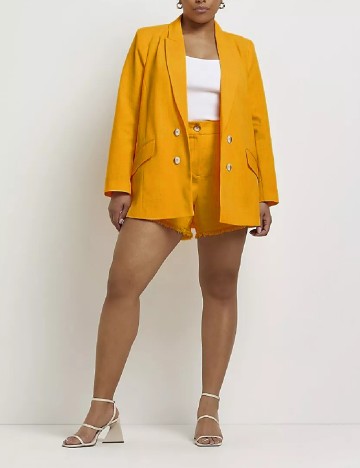 Sacou River Island Plus Size, portocaliu