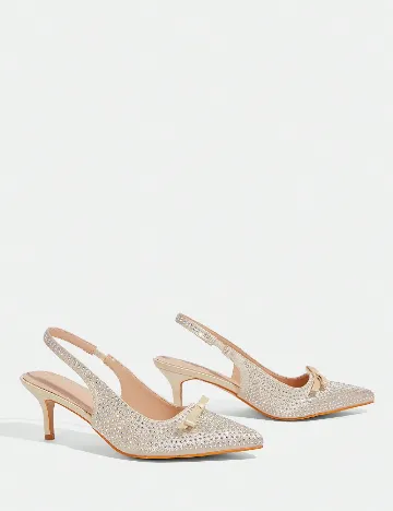 Pantofi Cuccoo, bej/argintiu