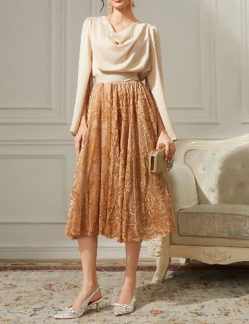 Pantofi Cuccoo, bej/argintiu