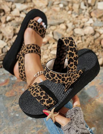 Sandale SHEIN, animal print