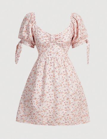 Rochie scurta SHEIN, floral print