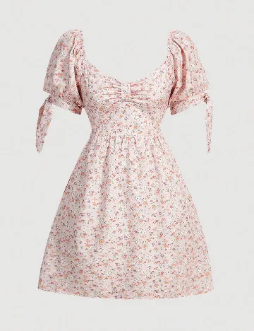 Rochie scurta SHEIN, floral print