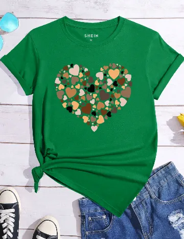 Tricou SHEIN, verde