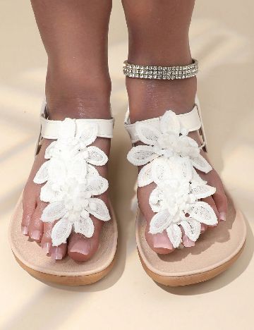 Sandale SHEIN, alb