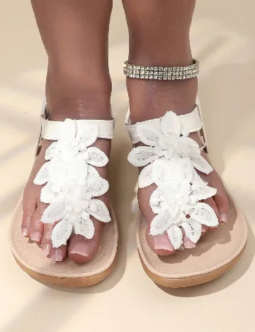 Sandale SHEIN, alb