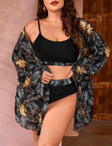 Costum de baie SHEIN CURVE, mix culori