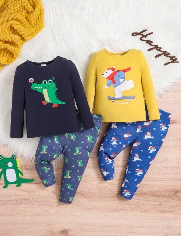 Set compleuri 2 bucati Shein Kids, mix culori