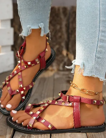 Sandale SHEIN, rosu