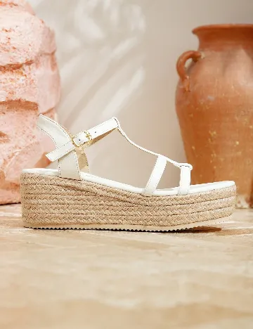 Sandale SHEIN, alb