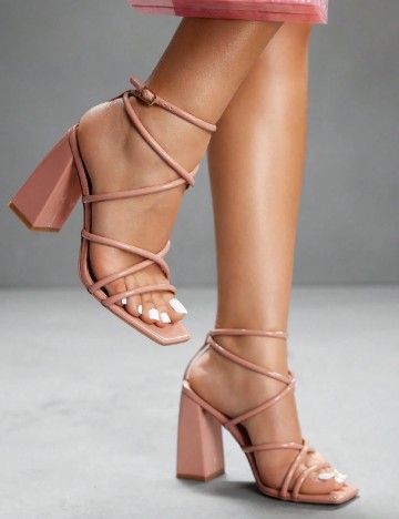 Sandale Cuccoo, roz pudra inchis