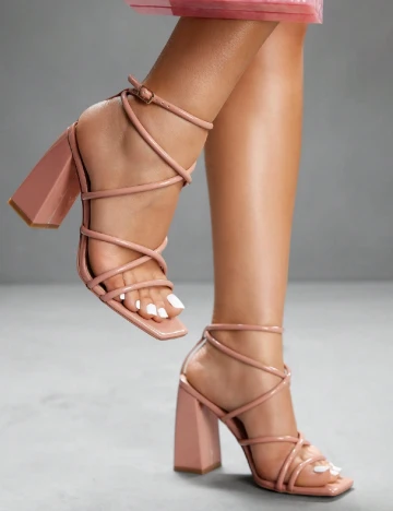 Sandale Cuccoo, roz pudra inchis