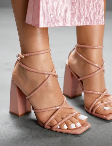 Sandale Cuccoo, roz pudra inchis