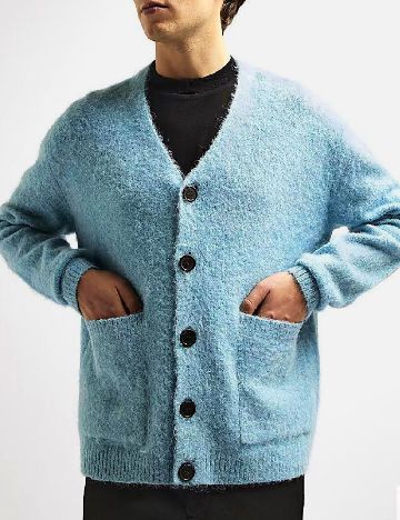 Cardigan Oversize River Island, albastru