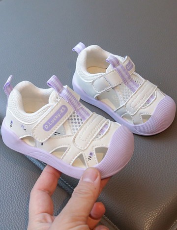 Sandale Shein Kids, alb/mov