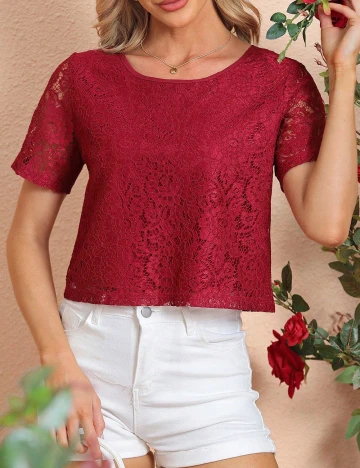 Bluza SHEIN, rosu