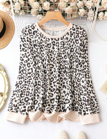 Bluza SHEIN CURVE, animal print