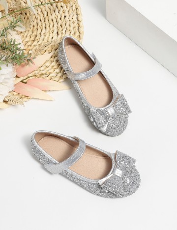 Balerini Shein Kids, argintiu