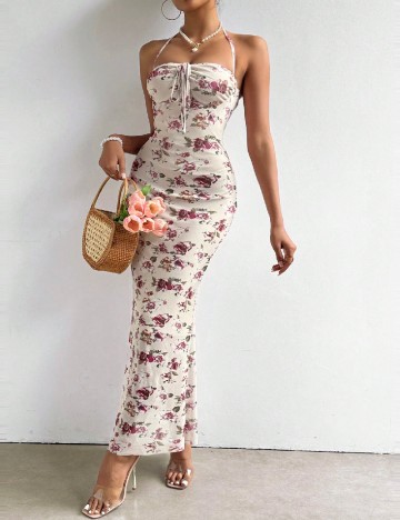 Rochie lunga SHEIN, floral print