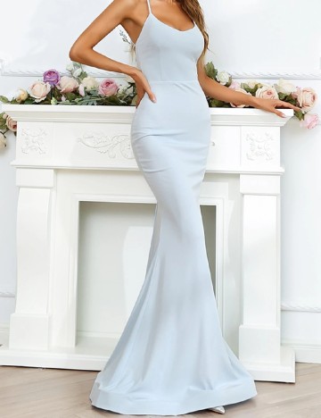 Rochie lunga Miss ord, bleu