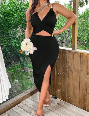 Rochie medie SHEIN CURVE, negru