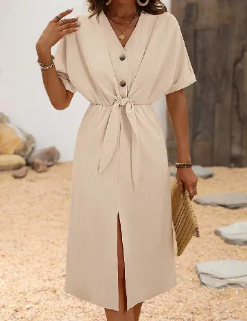 Rochie medie SHEIN, crem