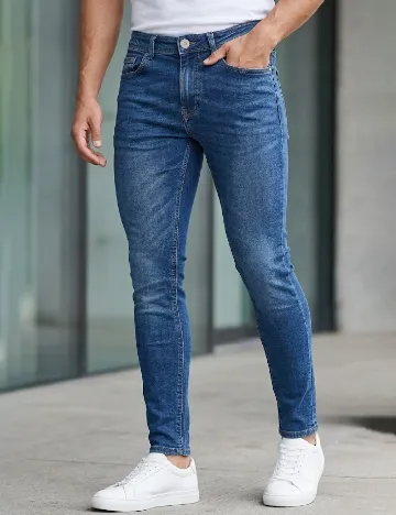 Blugi River Island, albastru