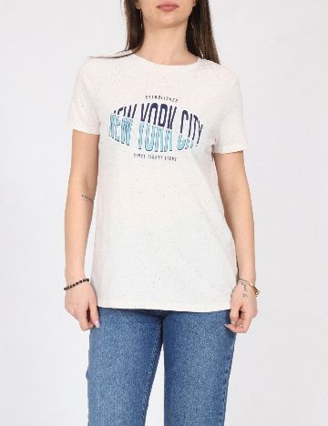 Tricou River Island, ecru
