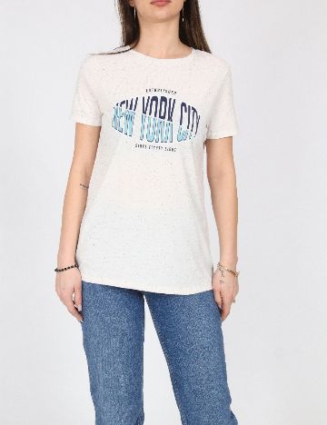 Tricou River Island, ecru