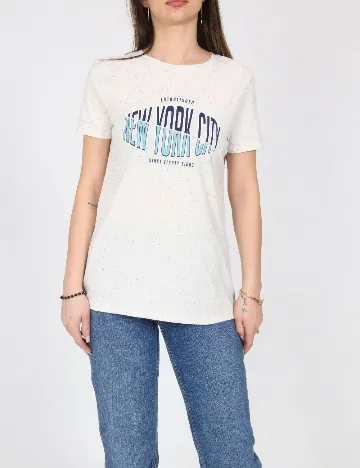 Tricou River Island, ecru