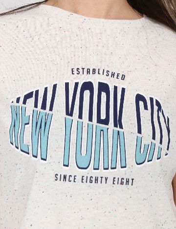 Tricou River Island, ecru