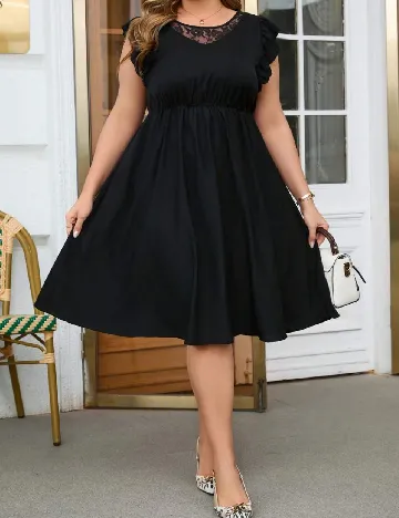 Rochie medie SHEIN CURVE, negru