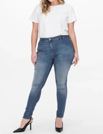 Blugi Only Carmakoma, albastru