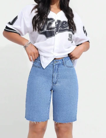 Pantaloni scurti SHEIN, albastru