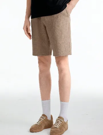 Pantaloni scurti SHEIN, maro