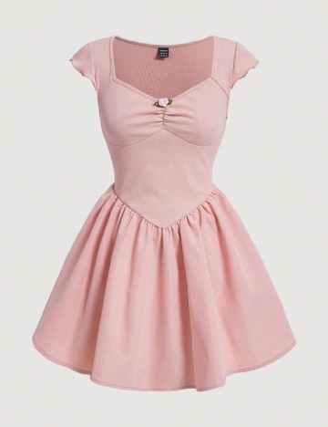 Rochie scurta SHEIN, roz