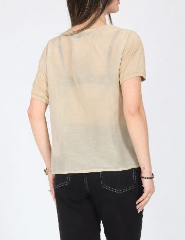 Tricou Zara, crem