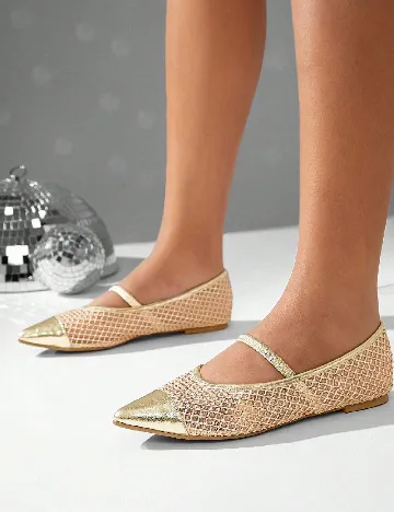 Balerini SHEIN, auriu