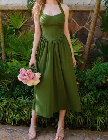 Rochie medie SHEIN, verde