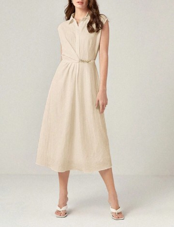 Rochie medie SHEIN, crem