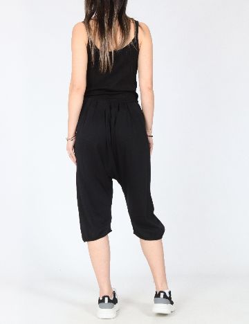 Pantaloni trei sferturi Zara, negru