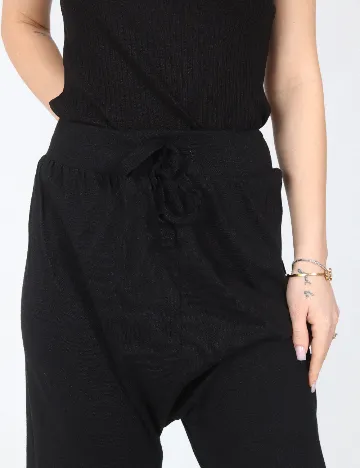 Pantaloni trei sferturi Zara, negru