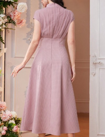 Rochie lunga SHEIN, roz pudra inchis