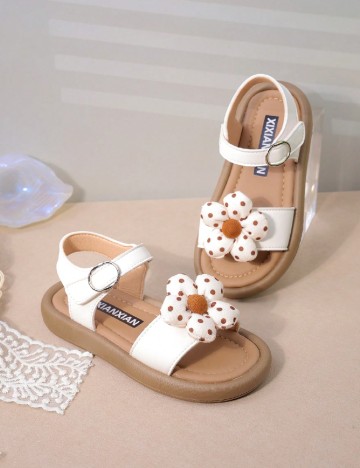 Sandale Shein Kids, alb