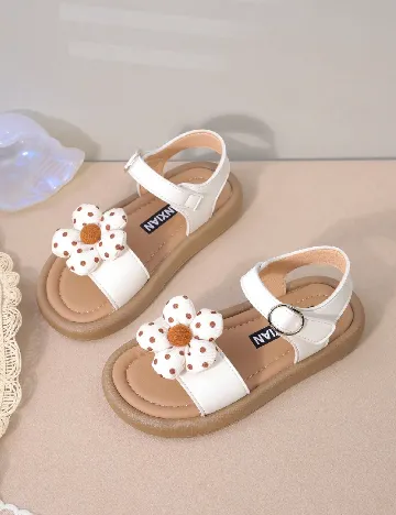 Sandale Shein Kids, alb