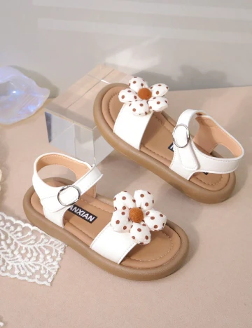 Sandale Shein Kids, alb