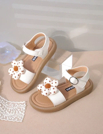 Sandale Shein Kids, alb