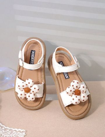 Sandale Shein Kids, alb